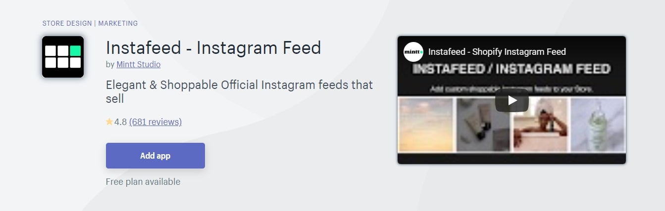 Instafeed Shopify App