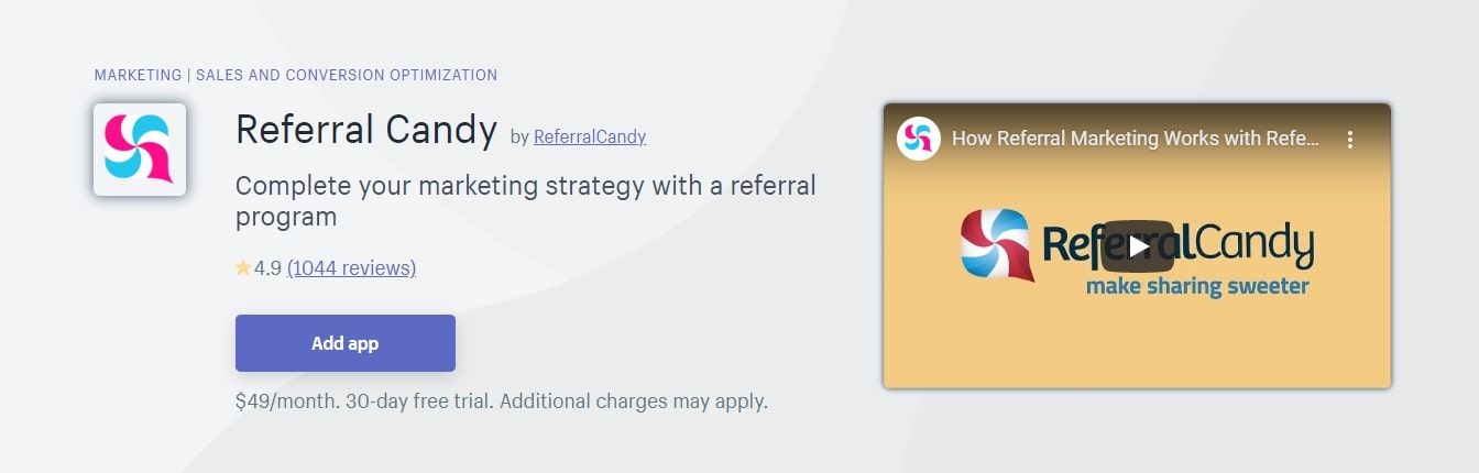 Referral Candy Shopify App
