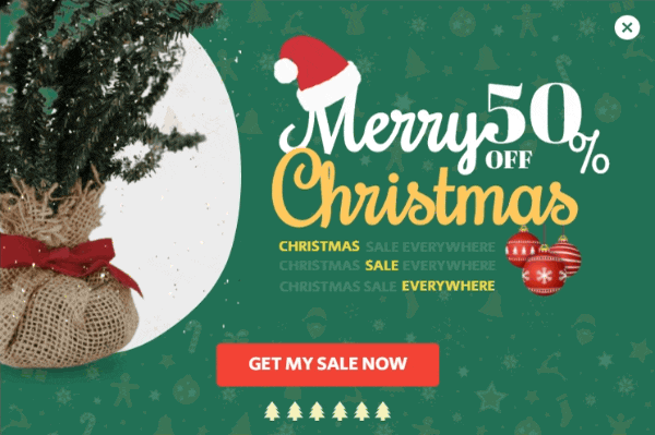 Christmas Sales Popup template