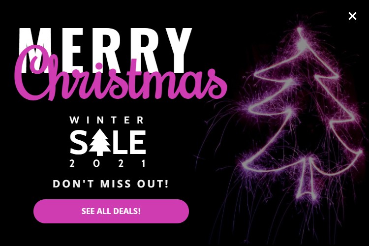 Neon-light Popup Template