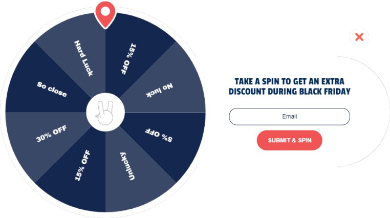 spin to win coupon popup template