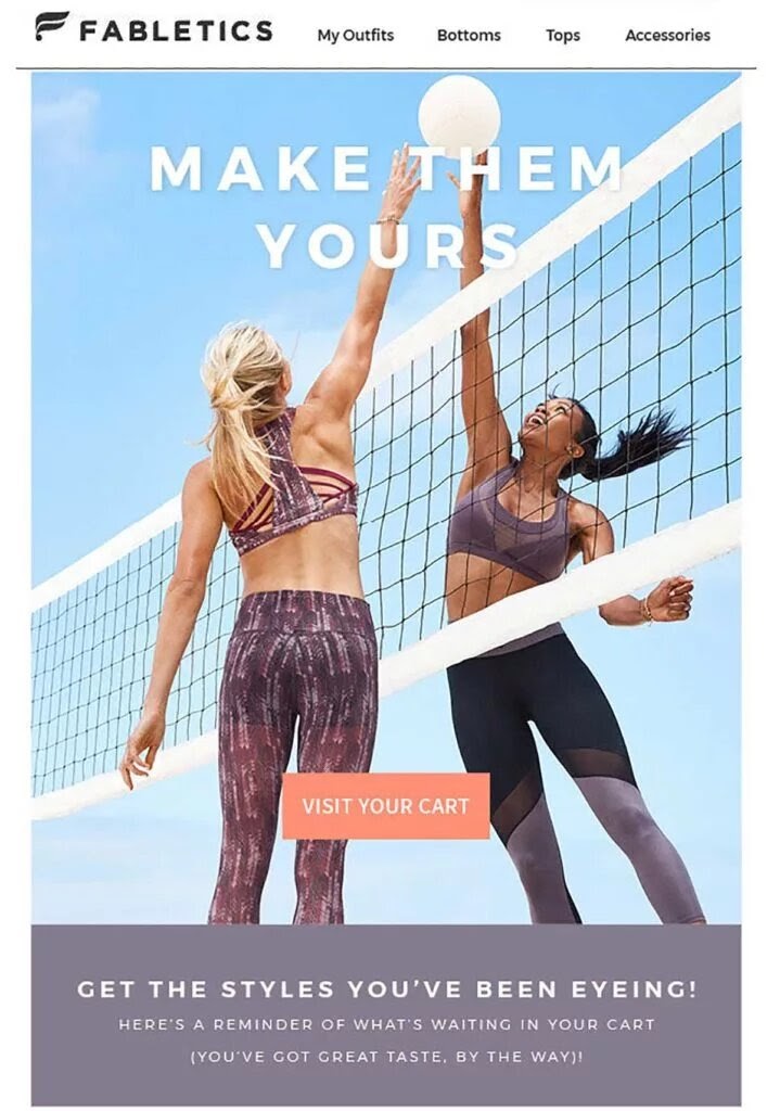 Fabletics email sample