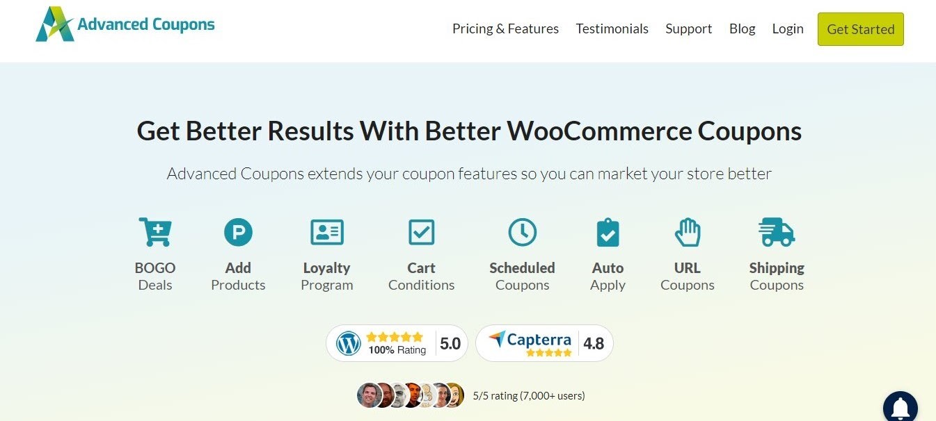 Advanced coupon Woocommerce plugin
