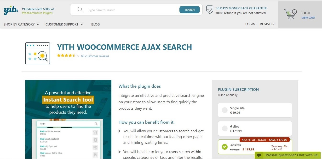 Yith for WooCommerce