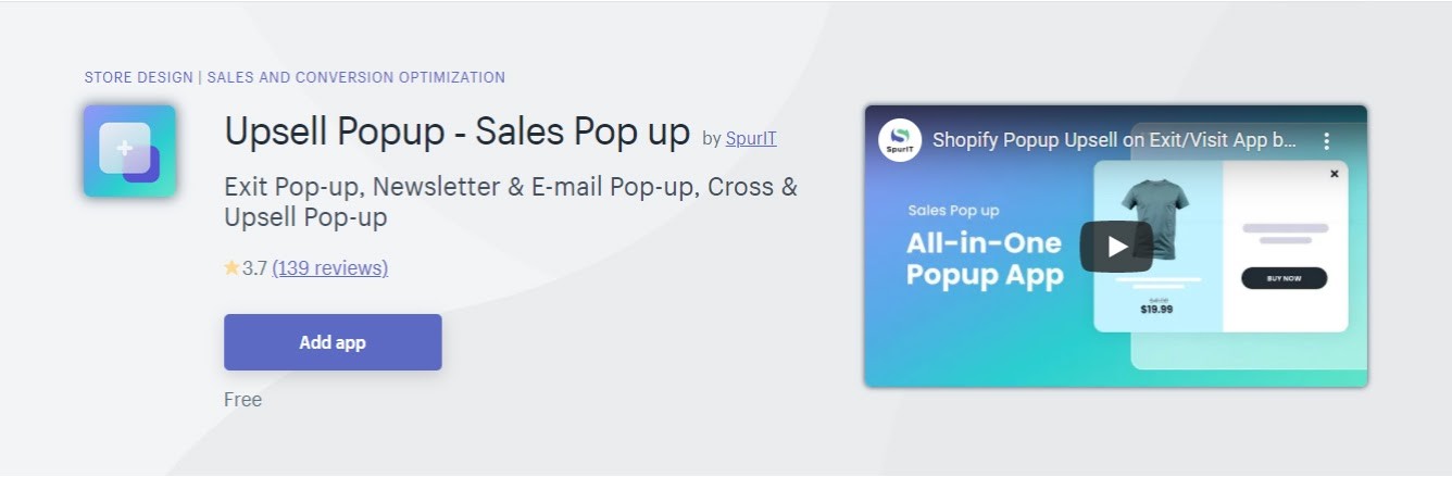Shopify Popup Upsell