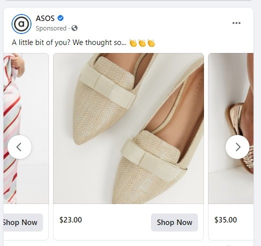 Facebook retargeted ads