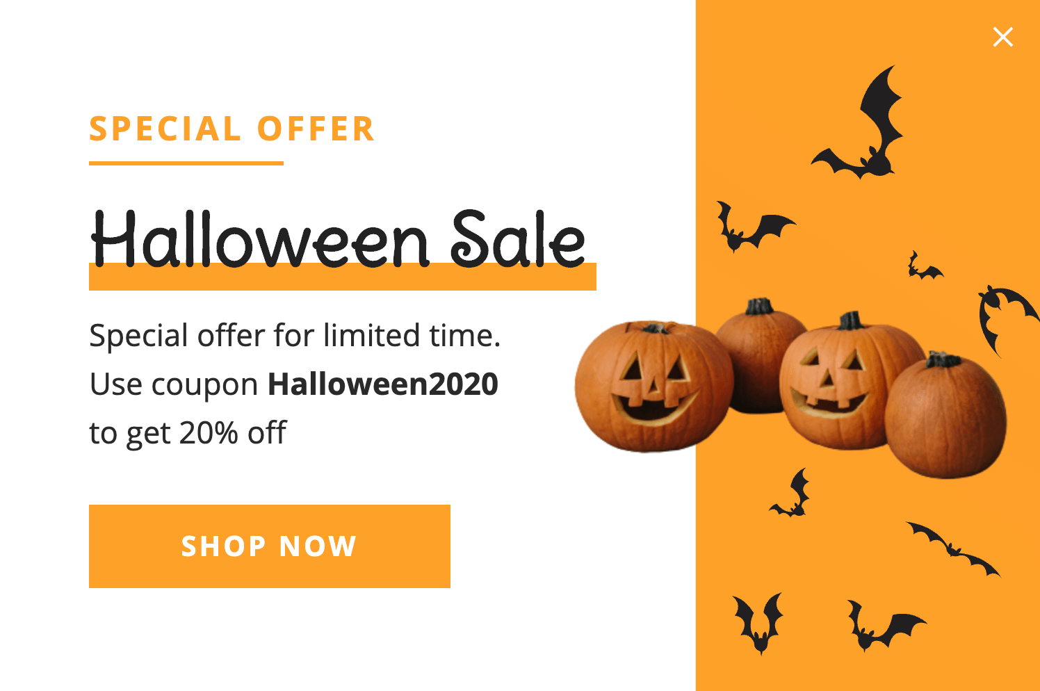 Halloween marketing template