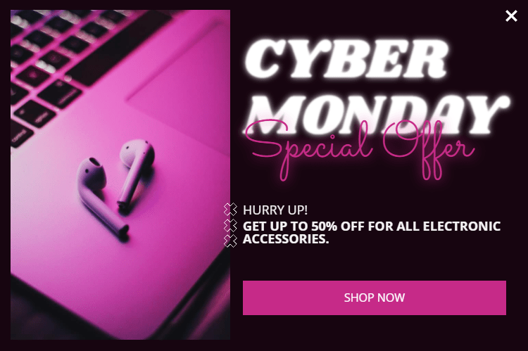 Cyber Monday Marketing template