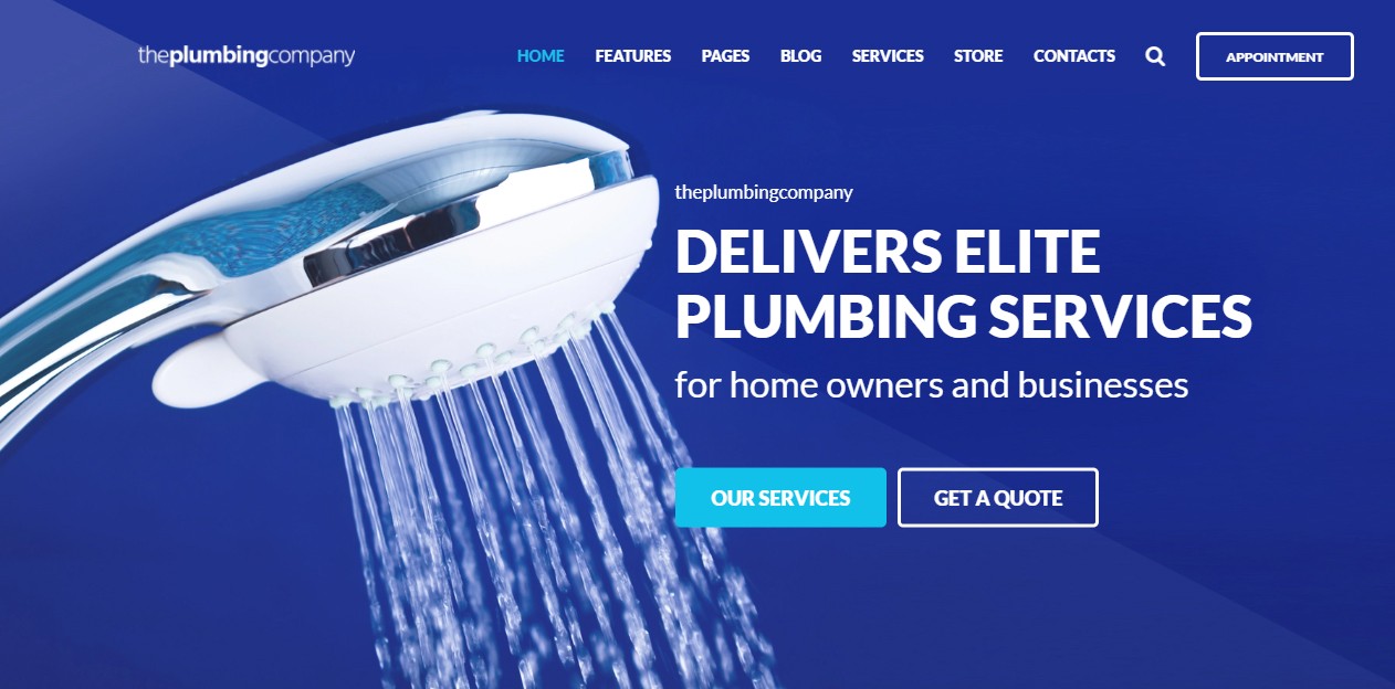 Plumbing theme for WordPress