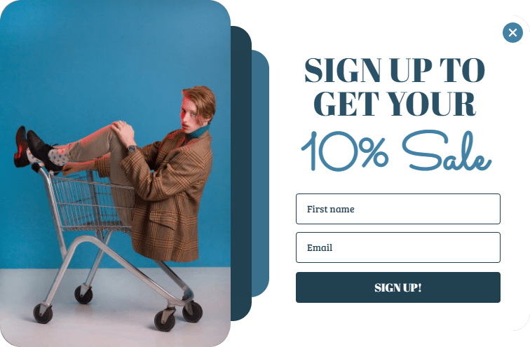 Newsletter signup popup