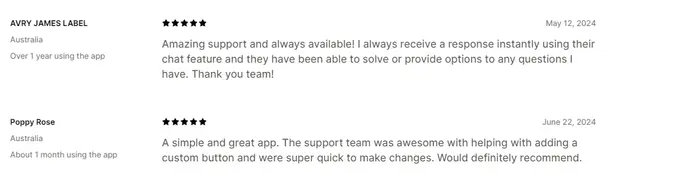 What Customers say about this app