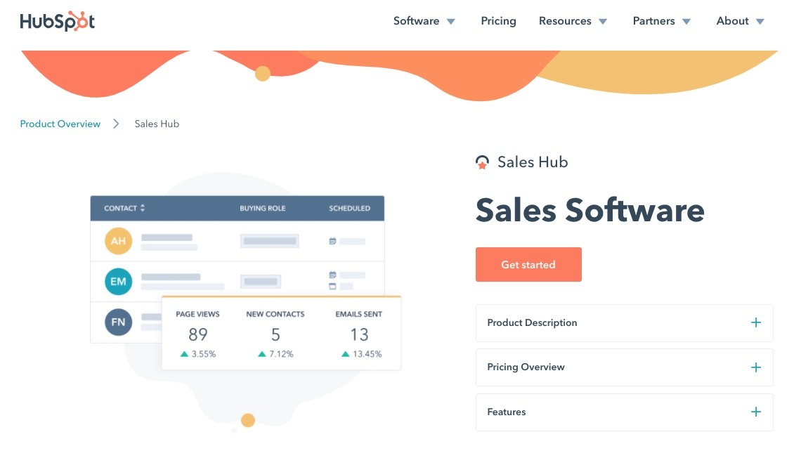 Hubspot sale homepage