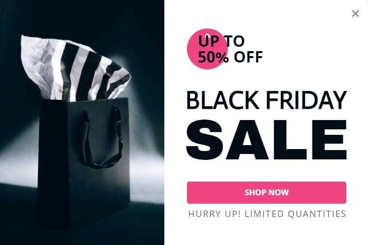 Black Friday Popup template