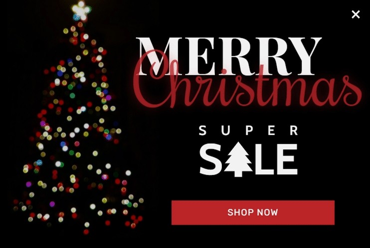 Christmas Sales Popup Template 