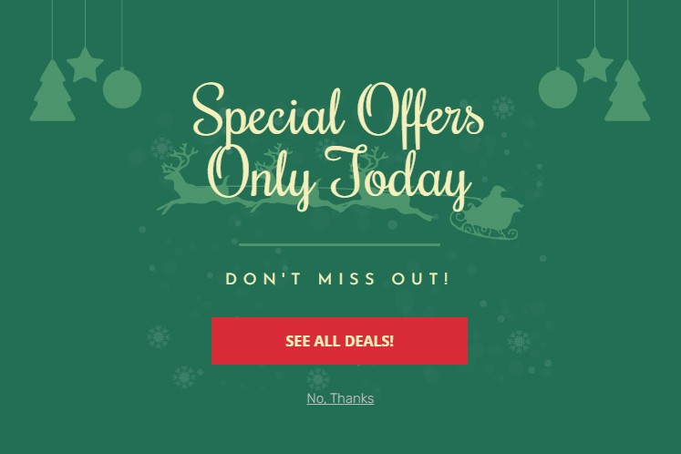 Special offers promotion template