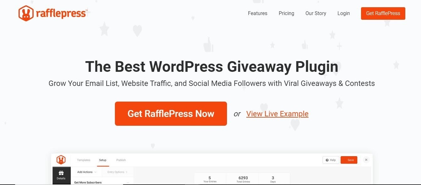 Rafflepress Woocommerce plugin