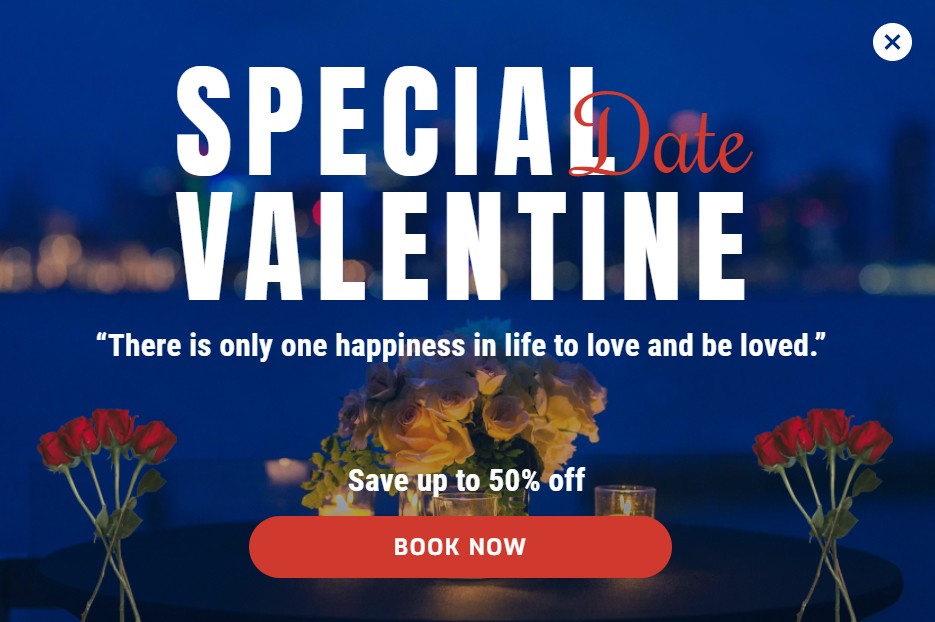 Special valentine template