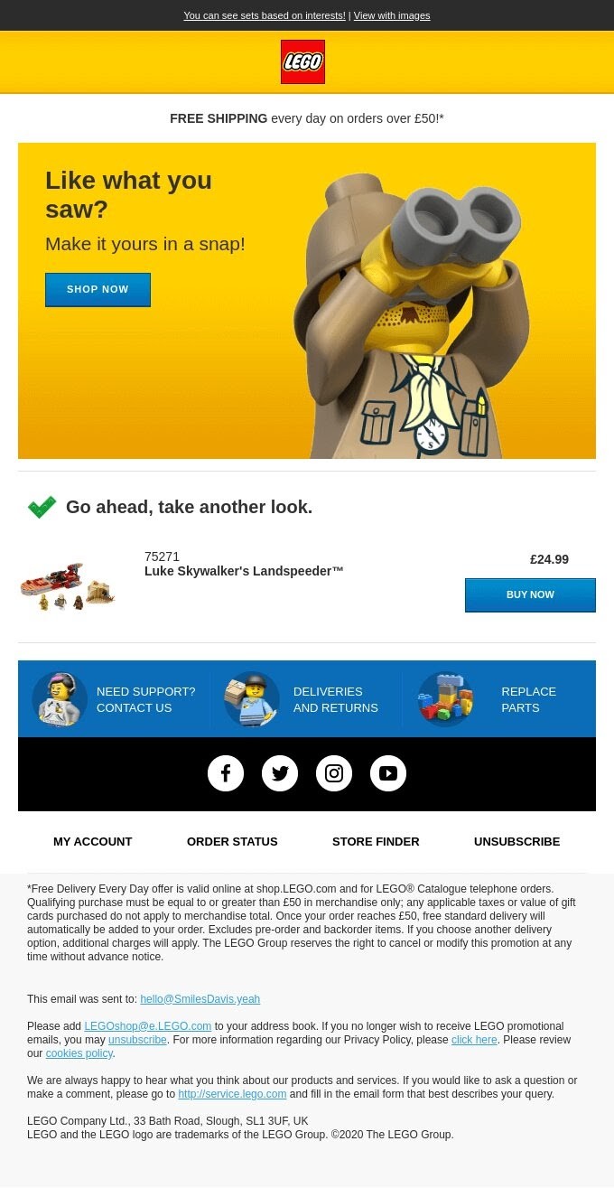 lego email