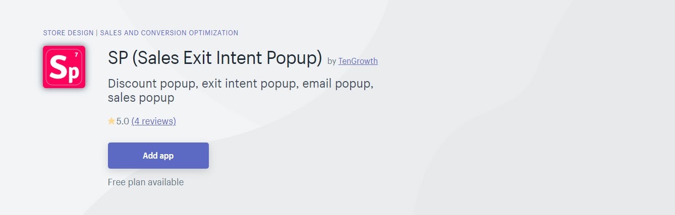 Shopify Exit Popup