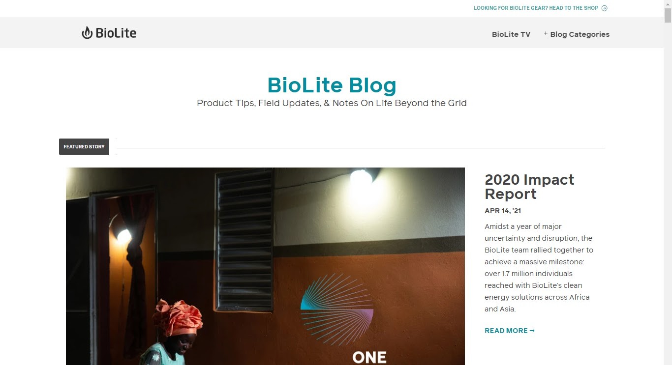 Biolite blog
