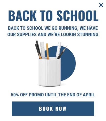 back to school marketing campaign slide-in