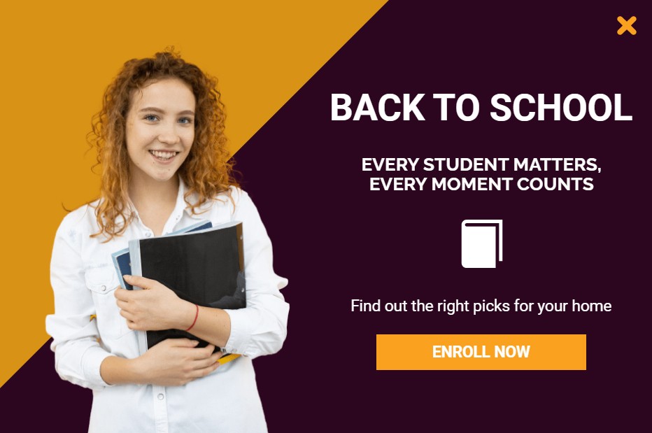 Back to school marketing template