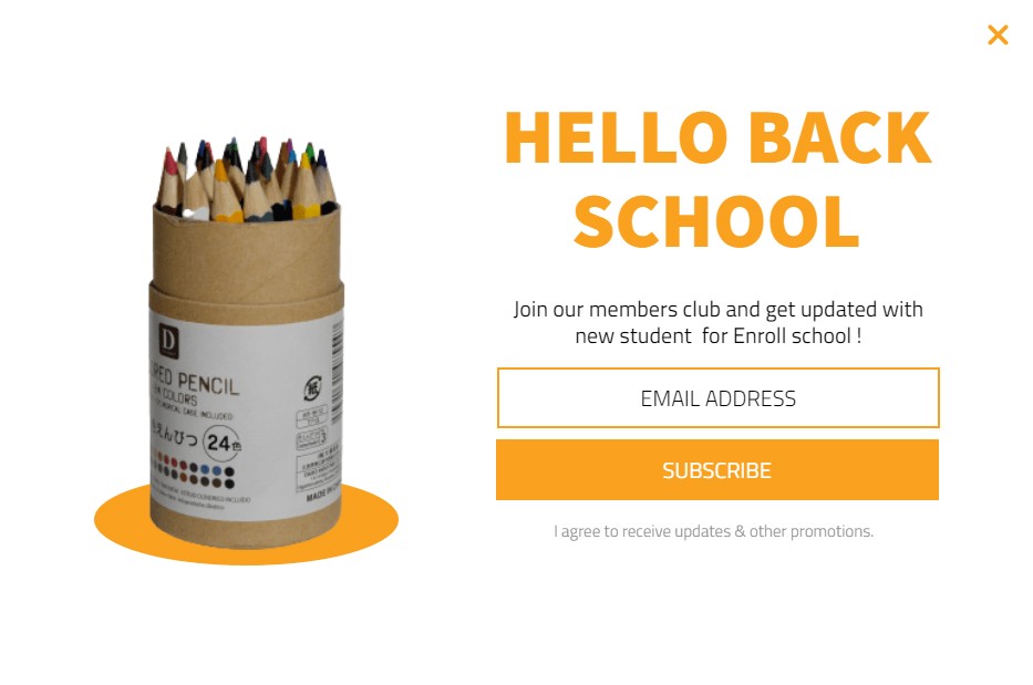 back to school campaign template