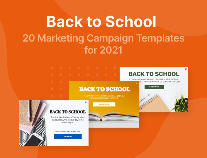 Back to school marketing templates