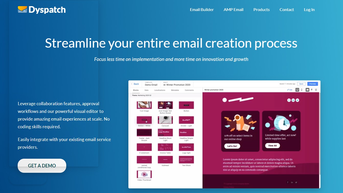 Dyspatch Email template designs
