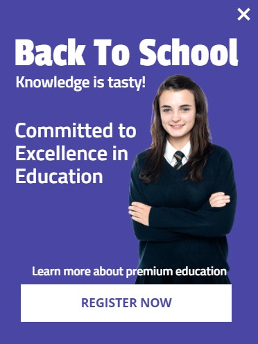 Slider template back to school campaign