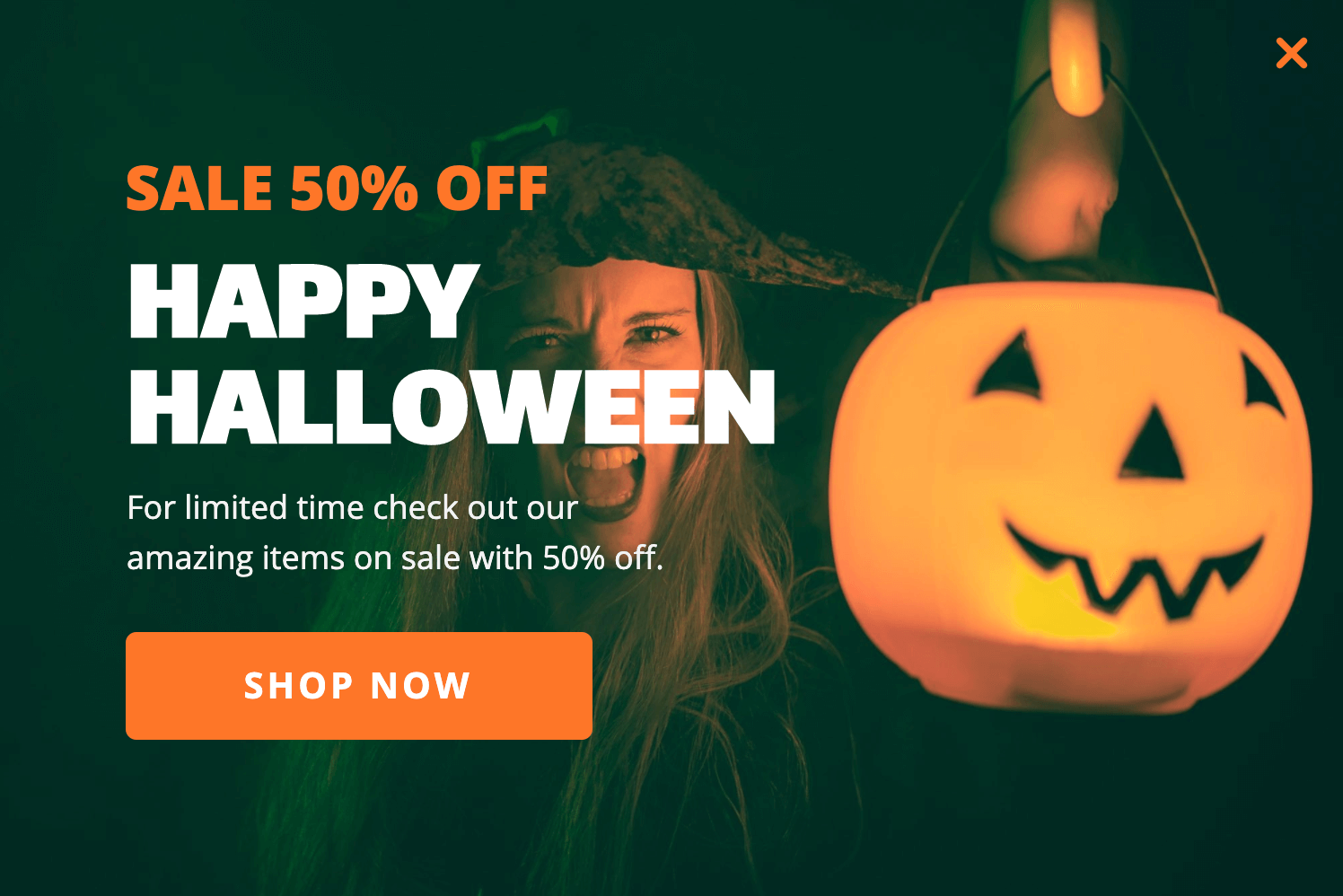 Spooky halloween marketing template