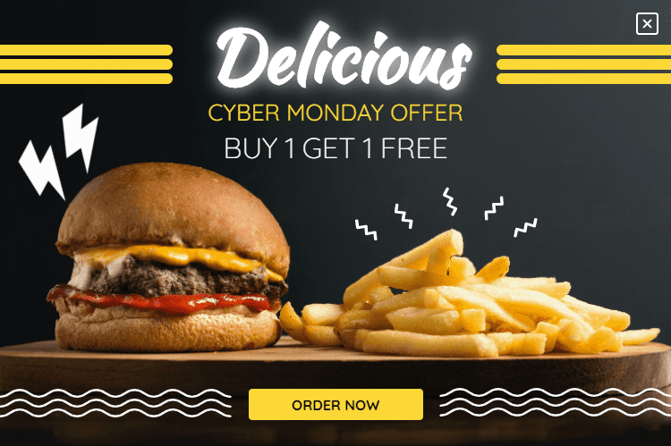 Cyber Monday campaign templates for food deals