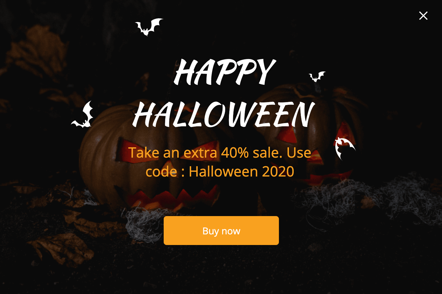 Happy Halloween promotion template