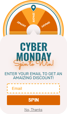 Slider spin-to-win cyber monday template