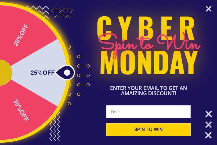 spin-to-win cyber monday