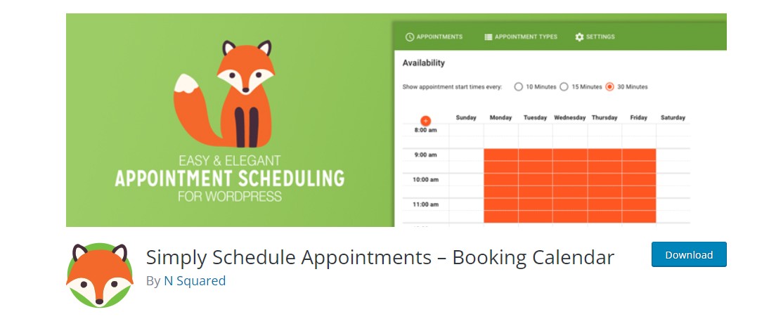 Simple schedule appointment