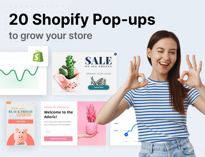 Shopify newsletter popups to grow your store.