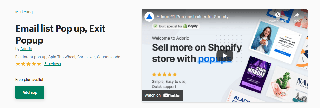 Best shopify popup app