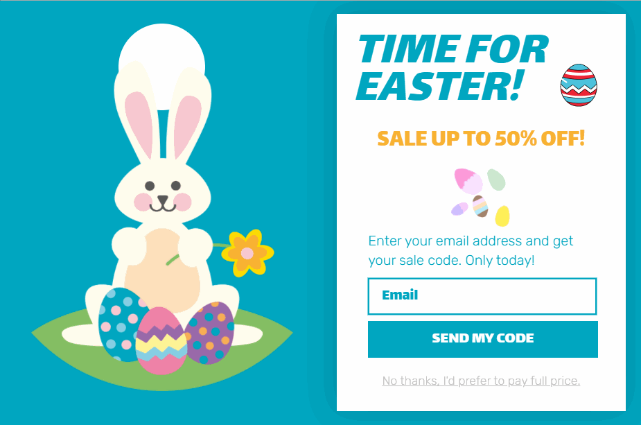 Easter popup template