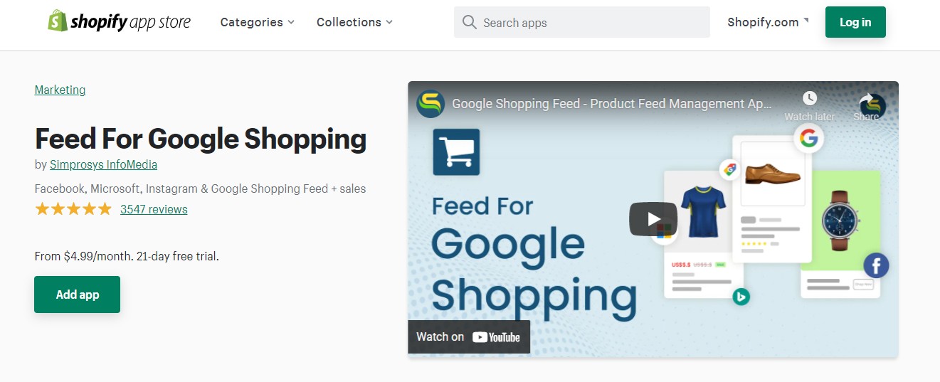 Feed for Google Shopping