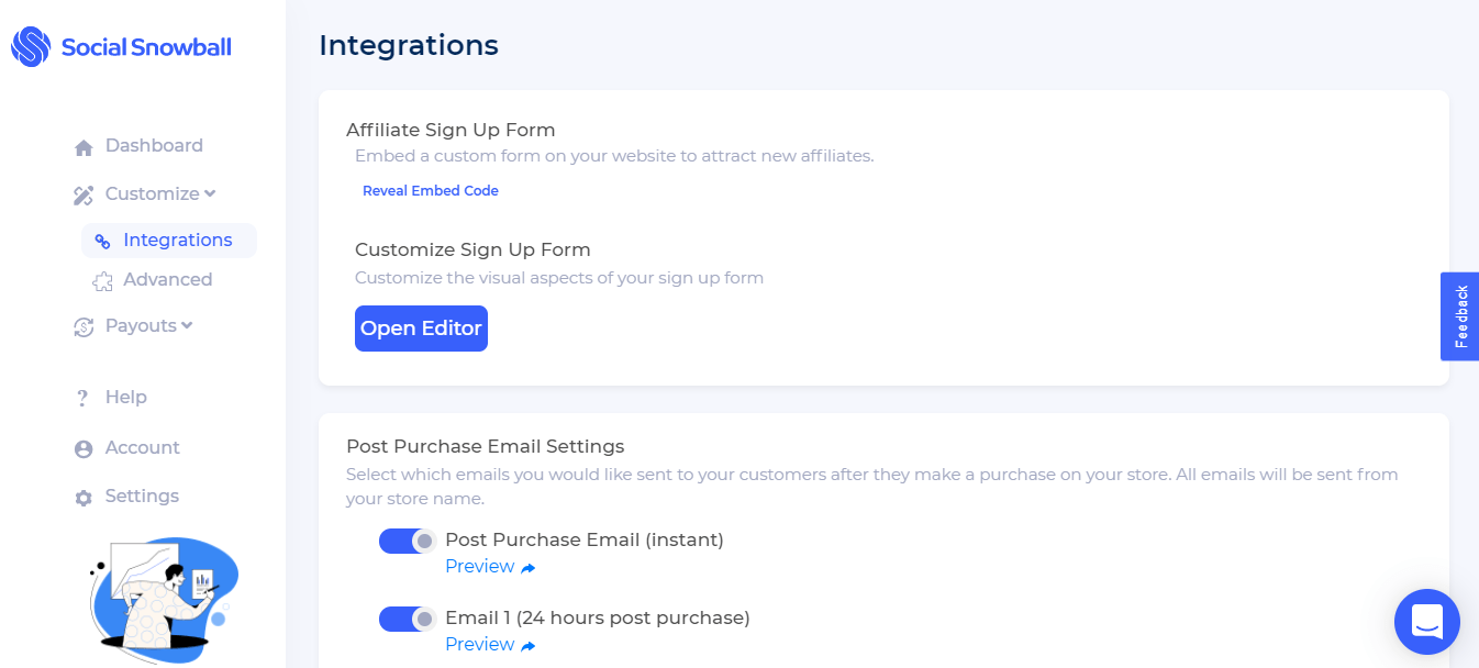 Snowball integrations 