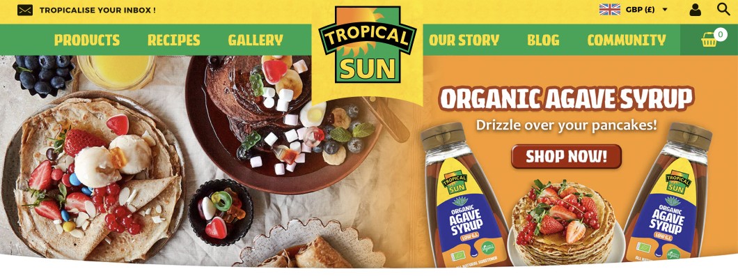 Tropical sun Shopify Brand