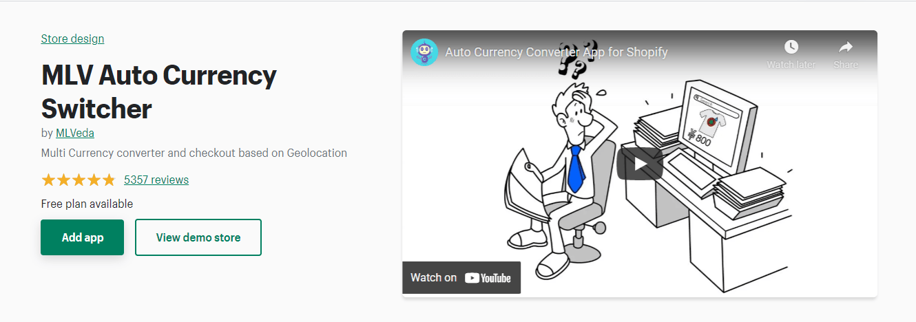 MLV Auto Currency Switcher - Multi Currency converter and checkout