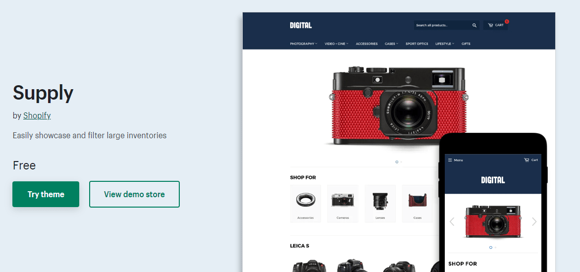 Supply Shopify theme