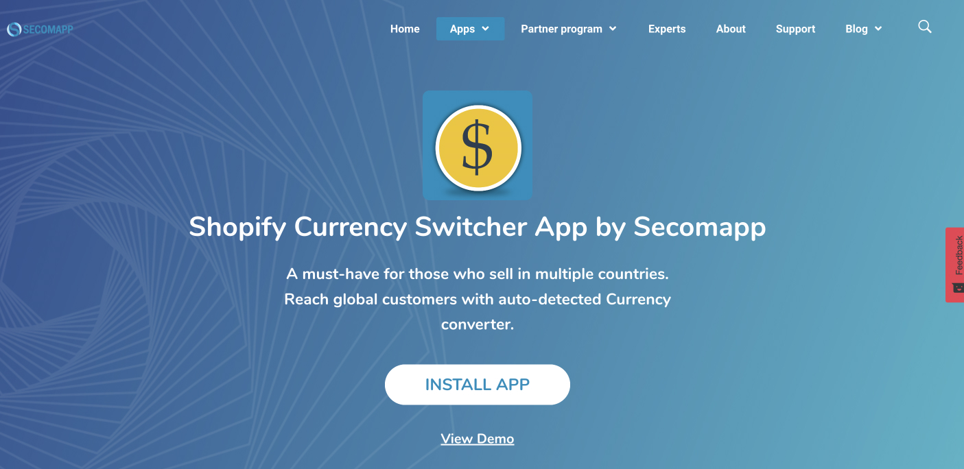 Shopify currency switcher app