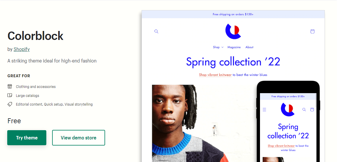 Colorblock Shopify Theme