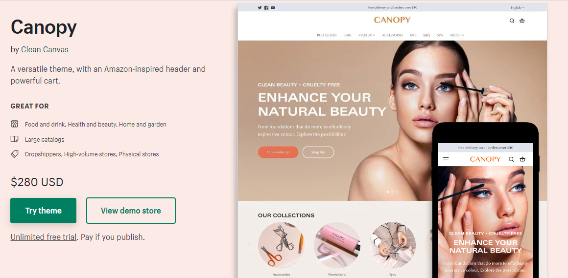 Shopify dropshipping theme