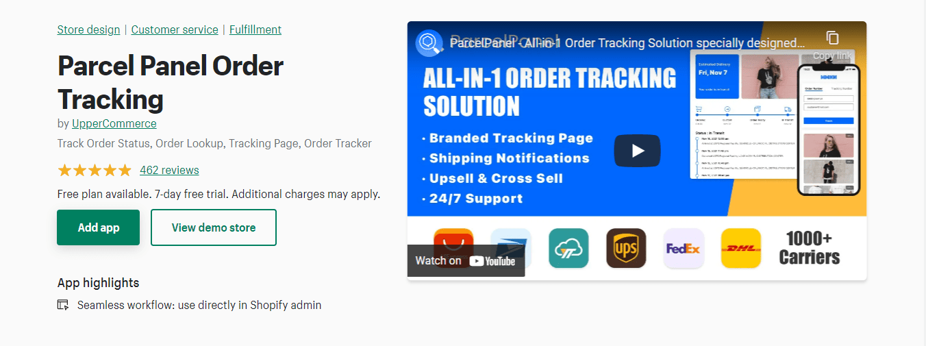 Parcel Panel Order Tracking