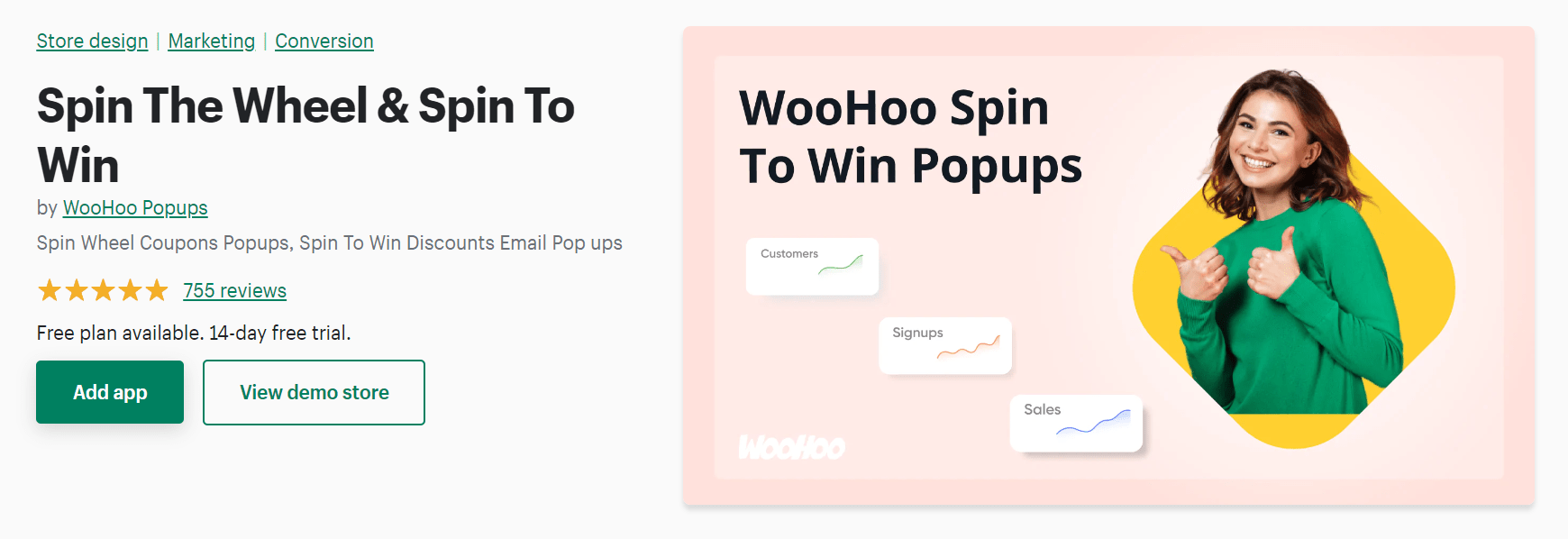 Woohoo spin to win 