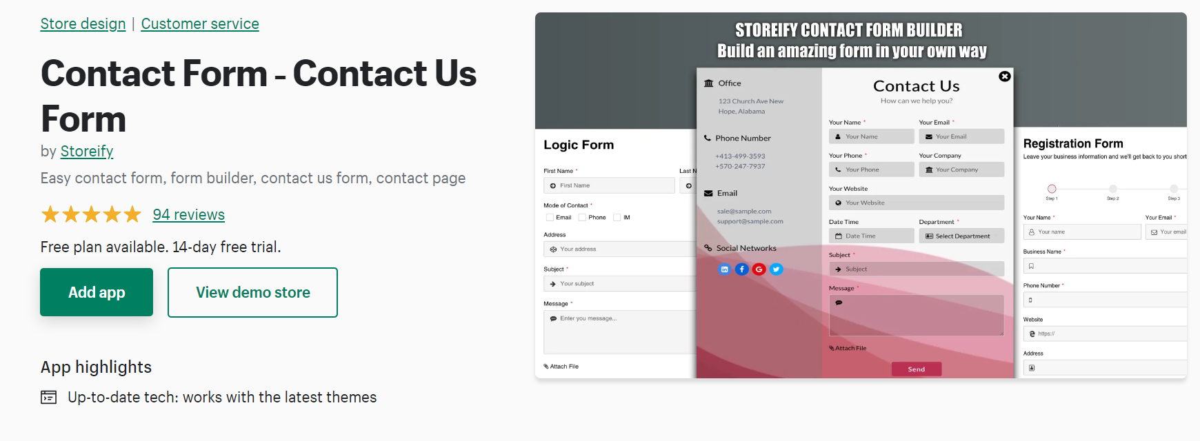 Best contact form apps for Shopify